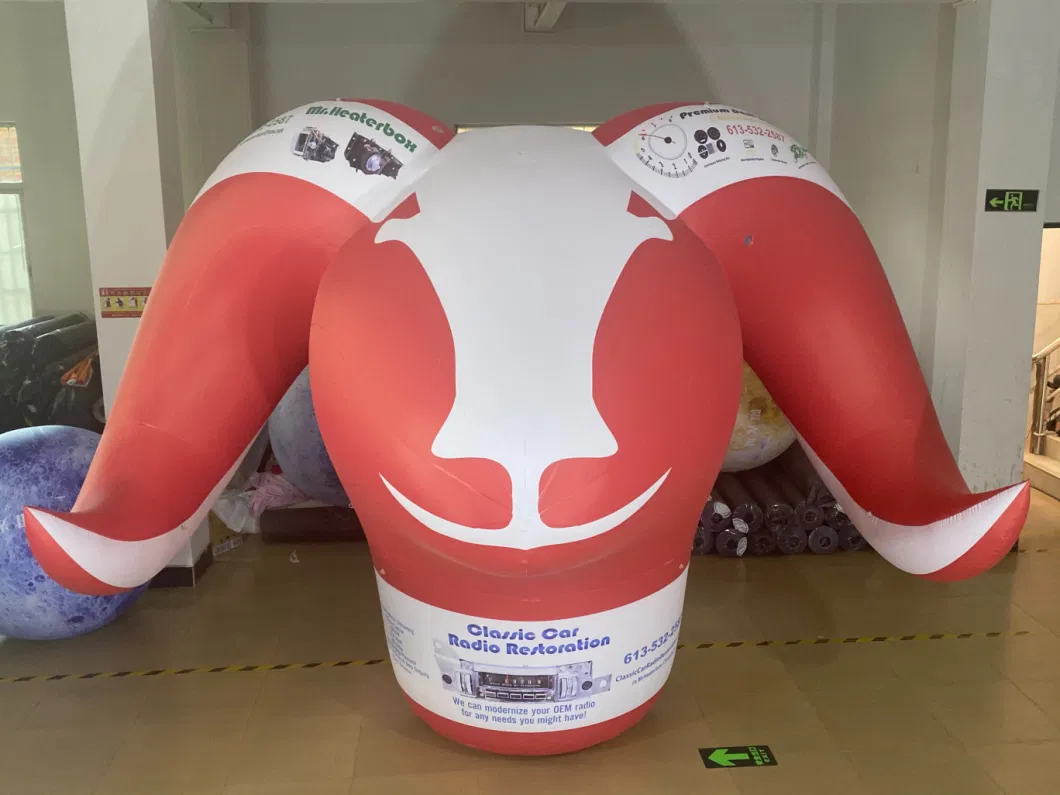 Boyi Inflatable Bull Inflatable Ox Mascot, Giant Inflatable Bull Animal